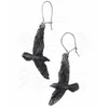 Uhani Black Raven - ALCHEMY GOTHIC - E333