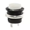 Taster plastični 3A/250V beli okrugli, fi=15mm