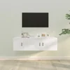 2-dijelni set TV ormarića bijeli od konstruiranog drva