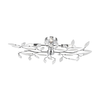 GLOBO 63160-4 - Plafonski luster VIDA 4xE14/40W