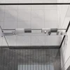 Polica za stijenku tuš-kabine kromirana 115 cm aluminijska