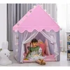 Kruzzel Otroški igralni šotor hiška roza z LED lučkami 130x100x120 cm
