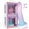 Engily Ross Dildox Color Gradient Liquid Silicone Dildo S 13.6cm Blue-Pink