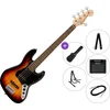 Fender Squier Affinity Series Jazz Bass V LRL BPG SET 2 3-Color Sunburst 5 strunska bas kitara