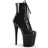 Pleaser Flamingo-1020 Blk Pat/Blk 37