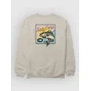 Salty Crew Striped Crew Sweater moonbeam