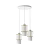 Luster na sajli BLANCO 3xE27/60W/230V bela