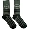 The Beatles Drum & Stripes Green 39-45 Nogavice