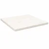Ploča za stol bijela 40x40x2,5 cm masivna borovina četvrtasta