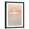 Plakat s paspartujem skrivnostna dama - 40x60 no frame