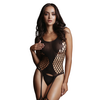 Le Désir Fence Suspender Bodystocking Black