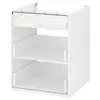 ENHET Podni element s 3 fioke, bela, 60x60x75 cm
