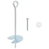 Zemaljska sidra 10 pcs Srebrna O10 x 30 cm Galvanizirani metal