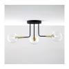 Jupiter 2039 - Luster na šipci BURANO 3xG9/10W/230V crna/zlatna/prozirna