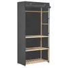Ormar s 3 razine od tkanine 79 x 40 x 170 cm sivi