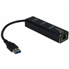 INTER-TECH ARGUS IT-310 gigabit LAN USB3.0 3-port hub mrežni adapter
