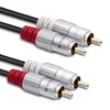 Qoltec kabel 2x RCA moški/2x RCA moški | 3 m | črne barve