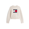 Tommy Jeans Pulover progasto bež/marine/rdeča/bela