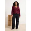 Trendyol Curve Ženska bluza Tbbaw26Af00068, Bordo