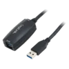 shumee LogiLink aktivni USB 3.0 kabel, USB-A/M na USB-A/F, 5 m, ojačevalnik, črne barve