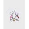 Sinsay - Pamučna majica sa printom Hello Kitty - belo
