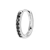 Brosway Elegantni okrogli enojni uhani Fancy Mystery Black FMB85