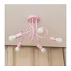 Plafonski luster OXFORD 5xE27/15W/230V roze