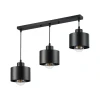 Luster na sajli 3xE27/35W/230V, crne boje