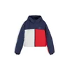 Tommy Jeans Zimska jakna temno modra/rdeča/bela