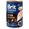 Brit Premium by Nature 6 x 400 g - Ribe z ribjo kožo