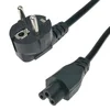 230V napajalni kabel z vzorcem deteljice | C5 | raven | 1,2 m