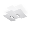 Sollux SL.0198 - Plafonsko svetlo FABIANO 3xE27/60W/230V bela/hrom