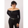Trendyol Curve Ženska bluza Tbbaw26Af00094, Crna