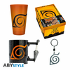 Naruto Shippuden - Premium Pack Large Glass + 3D Keychain + 3D Mug