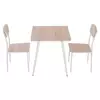 Homestar Jedilna garnitura 3-delna 70x70x76 cm bela
