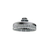LED prigušiva plafonski luster LED/75W/230V 3000-6500K hrom + daljinski upravljač