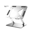 Jiasu Postolje za laptop, Postolje za računar, Desk Postolje za čitanje, Carbon Steel sklopivi za povećanje visine Postolje pogodno za MacBook, Lenovo Legion, Huawei, siva