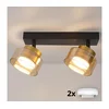 Brilagi - LED Spot lampa AURA LUX 2xGX53/30W/230V crna/zlatna