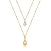 Brosway Dvojno pozlačena ogrlica Tear Drop Perfect Necklace BPC37