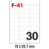 ETIKETE ILK 70X29,7MM PK100L FORNAX F-41