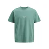 JACK & JONES Majica JJESOHO turkizna/bela