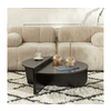 HANAH HOME Sto za kafu Orion Wood Black V2