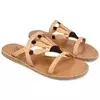 Ancient Greek Sandals Ženske papuče LOULOUDI-002, Smeđe
