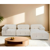 ATELIER DEL SOFA Ugaona garnitura Bubble Beige L1 O1 1R PUF
