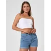 Sinsay - High waist mom kratke pantalone od teksasa - plavi džins