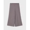 Sinsay - Rebraste wide leg pantalone sa metalik printom - tamno siva