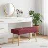 Vidaxl Bench z kanalnim oblazinjenjem Vinorodna rdeča 80 x 40 x 46 cm