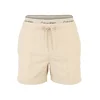 Calvin Klein Swimwear Kratke kopalne hlače svetlo siva / bela