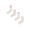 Penti Nogavice PENTI Mädchen-Herz Baumwoll 2er-Pack Socken bela