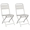 Sklopiva stolica za vrt 2 pcs Bež 42 x 52 x 82cm